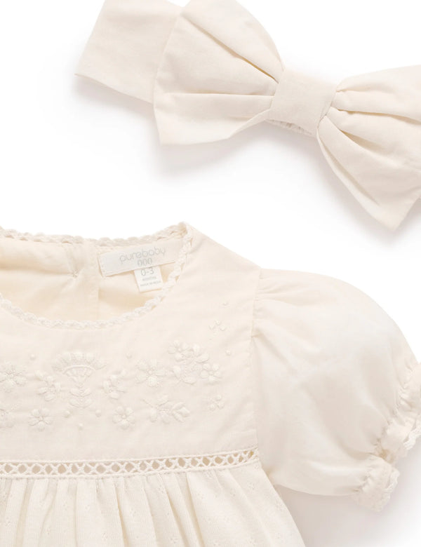 Embroidered Bodysuit Set - Pure Baby