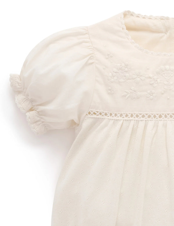 Embroidered Bodysuit Set - Pure Baby