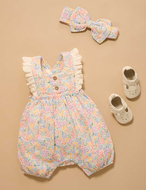 Isabella Floral Romper - Pure Baby