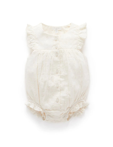 Broderie Anglais Bodysuit - Pure Baby DISCOUNTED