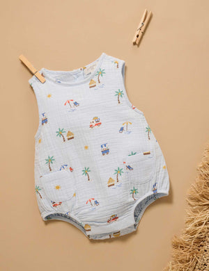 Cancun Crinkle Bodysuit - Pure Baby