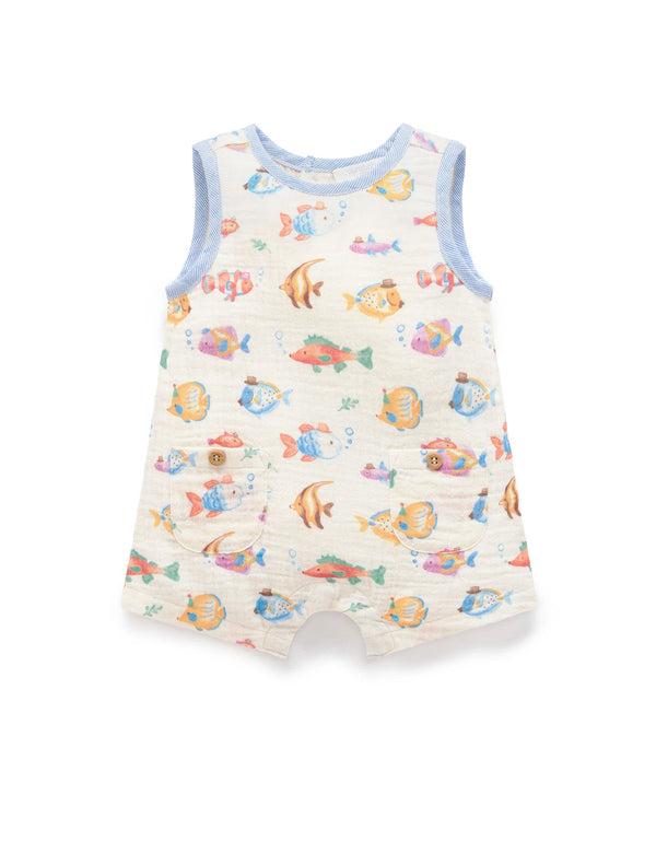 Fancy Fish Romper - Pure Baby