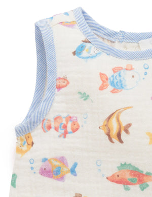 Fancy Fish Romper - Pure Baby