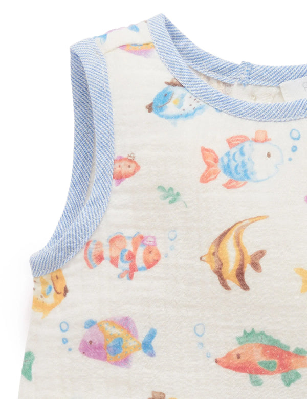 Fancy Fish Romper - Pure Baby