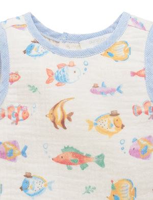 Fancy Fish Romper - Pure Baby