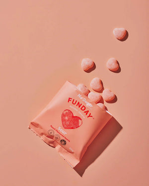Sour Peach Hearts 50g - Funday Natural Sweets