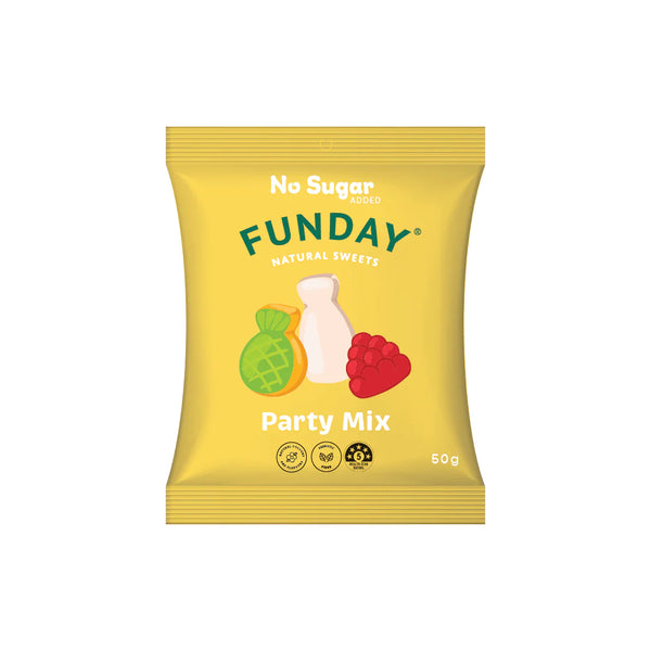 Party Mix Lollies 50g - Funday Natural Sweets
