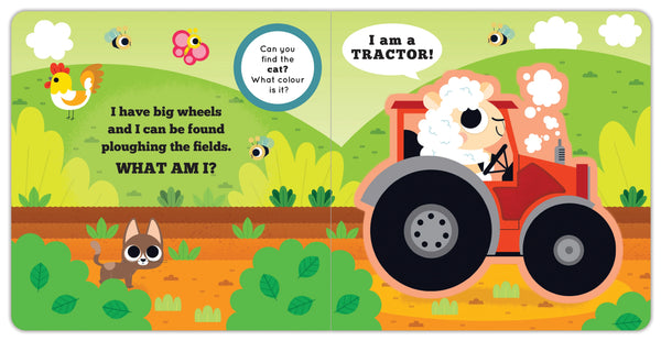 Whizzy Busy Vehicles - Kids Book + Puzzle