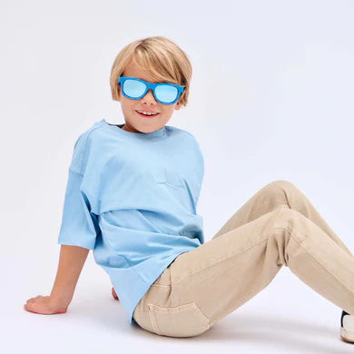 Polarised Navigators - Midnight Blue/Light Blue Mirror - Babiators Sunglasses