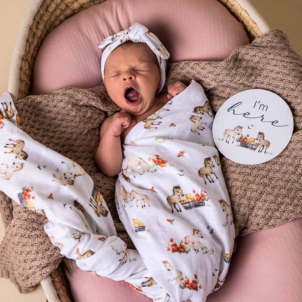 Pony Pals Organic Muslin Wrap - Snuggle Hunny