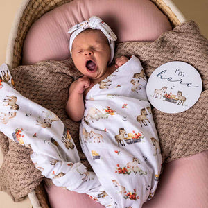 Pony Pals Organic Muslin Wrap - Snuggle Hunny