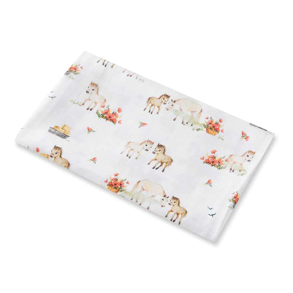 Pony Pals Organic Muslin Wrap - Snuggle Hunny