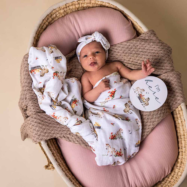 Pony Pals Organic Muslin Wrap - Snuggle Hunny
