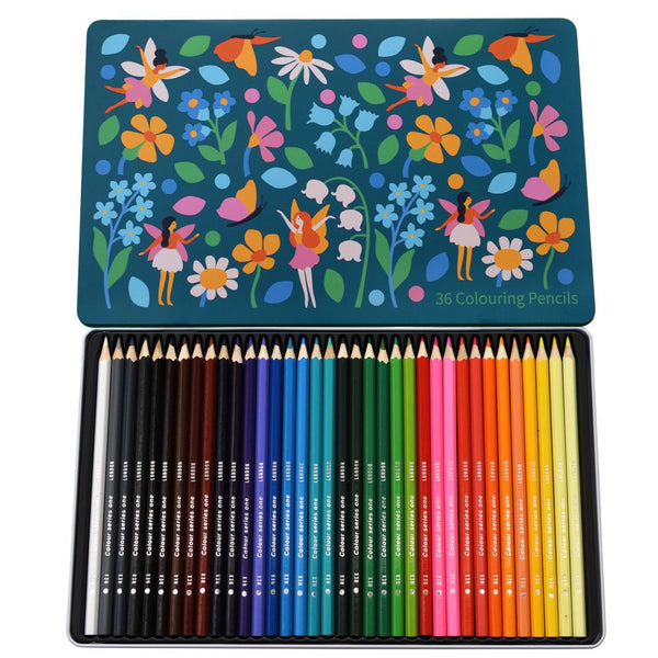 36 Colouring Pencils –Fairies in the Garden - Rex London