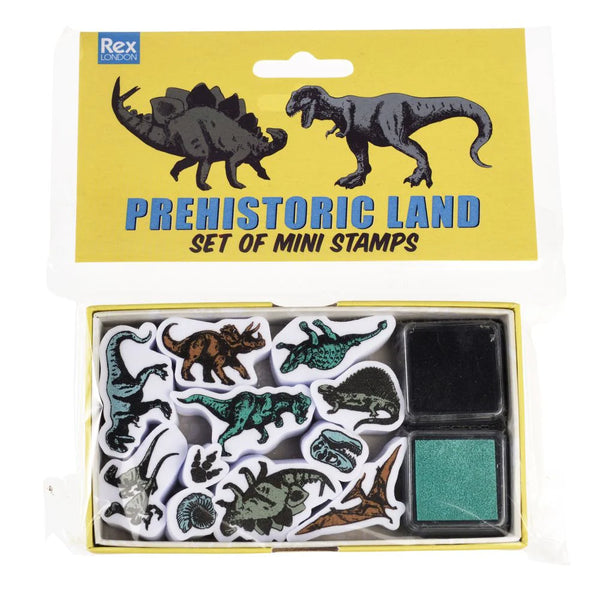 Set of Mini Stamps - Prehistoric - Rex London