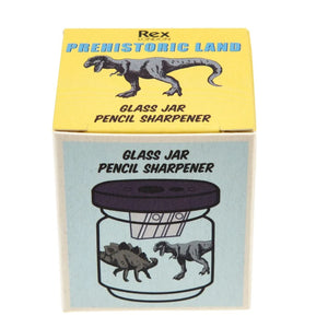 Glass Jar Pencil Sharpener - Dinosaurs - Rex London