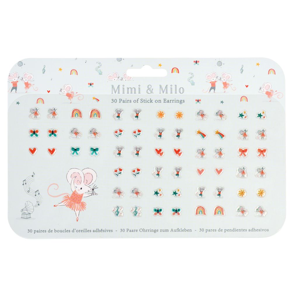 Stick on Earrings – Mimi and Milo - Rex London
