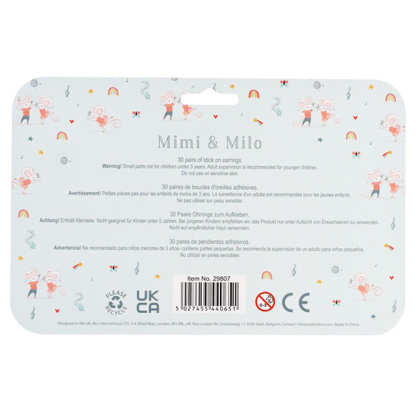 Stick on Earrings – Mimi and Milo - Rex London