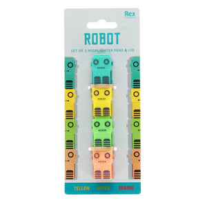 Stackable Highlighters – Robot - Rex London