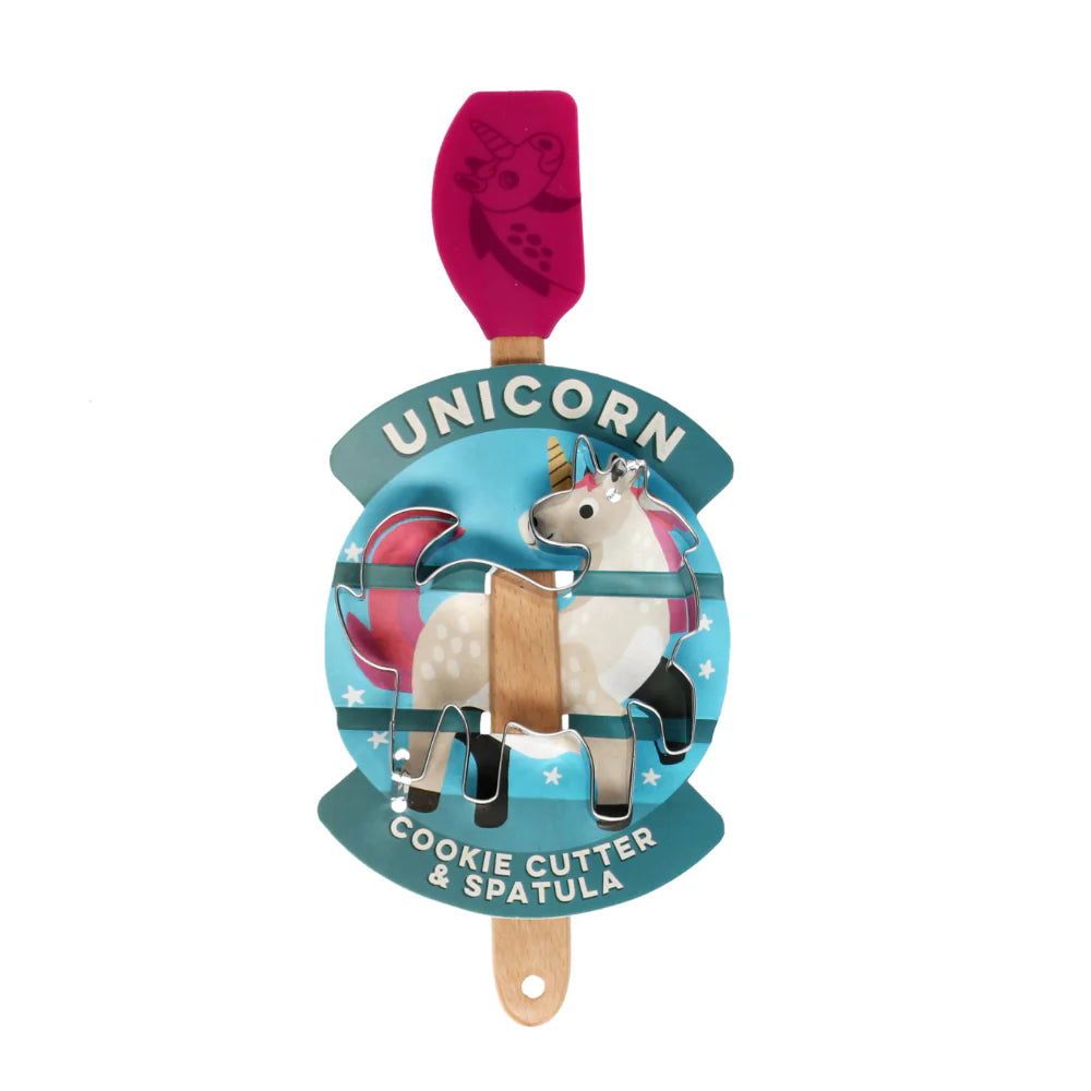 Cookie Cutter and Mini Spatula - Unicorn - Rex London