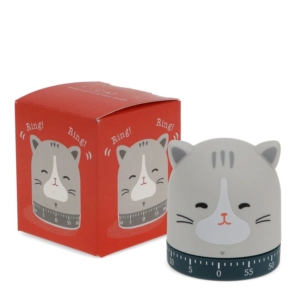 Wind-up Kitchen Timer - Cat - Rex London