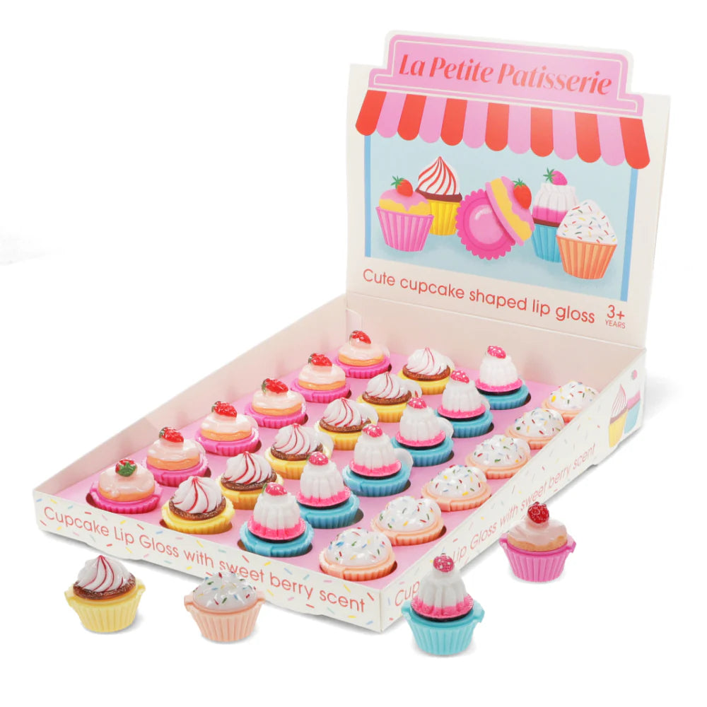 Mini Berry Scented Lip Gloss - Cupcake - Rex London