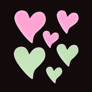 Glow in Dark - Hearts - Rex London
