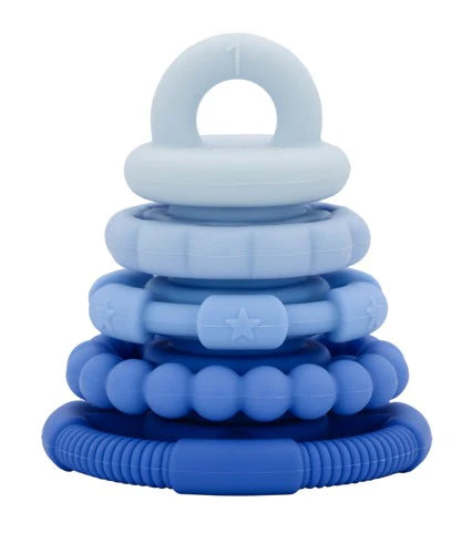 Rainbow Stacker & Teether Toy - Blueberry Ombre - Jellystone