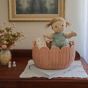 Petal Basket - Seashell Pink - Olli Ella