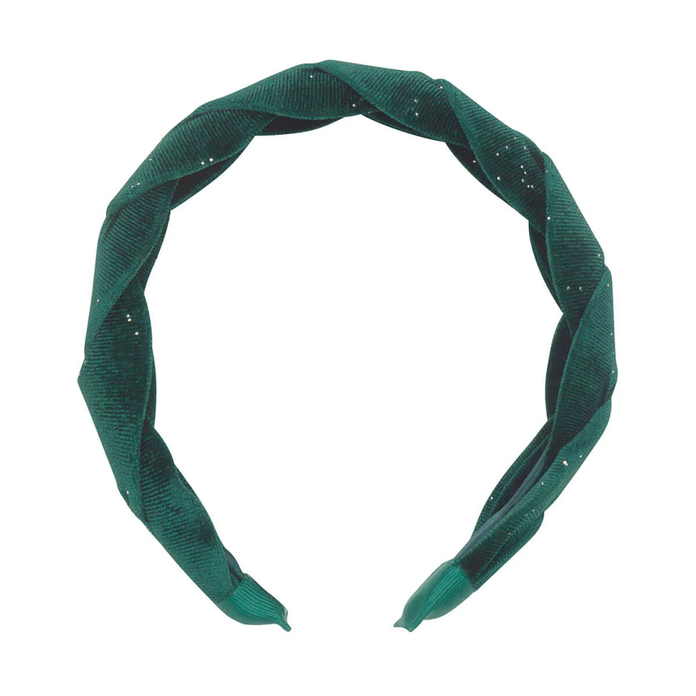 Evergreen Velvet Plaited Headband - Rockahula Kids