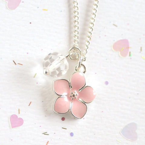 Pink Flower Necklace - Lauren Hinkley