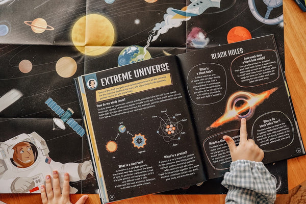 What How and Why Space Book and Poster - Sassi