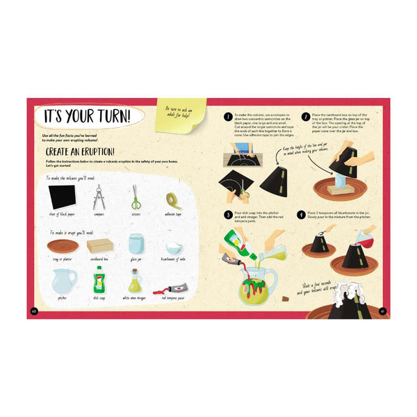 What How and Why Volcanoes Book and Poster - Sassi