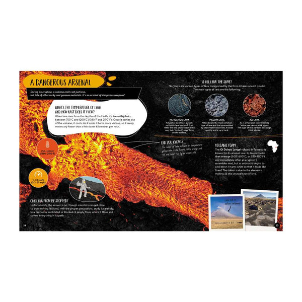 What How and Why Volcanoes Book and Poster - Sassi
