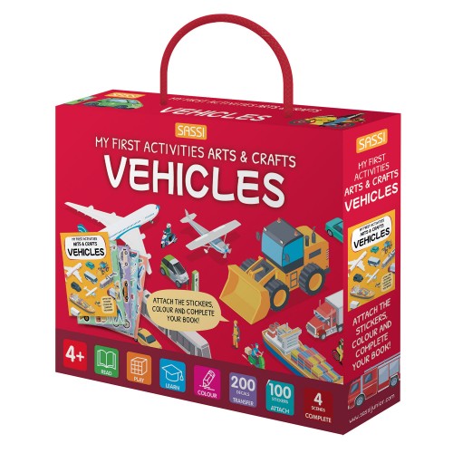 Arts & Crafts Set - Vehicles - Sassi