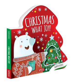 Shaped Board Book - Christmas, What Joy! - Sassi