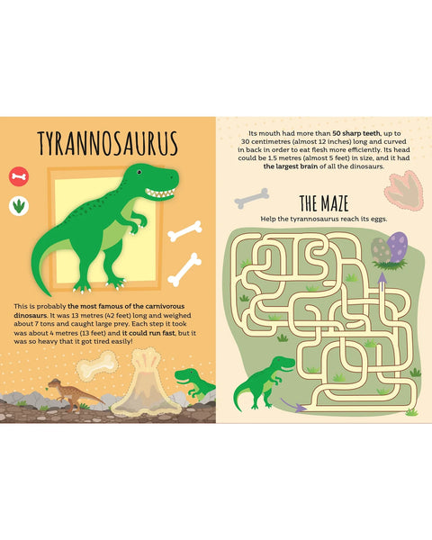 Dinosaur Stickers & Activities Book - Sassi