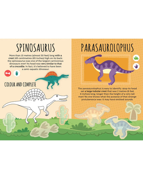 Dinosaur Stickers & Activities Book - Sassi