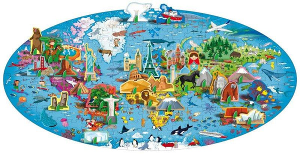 Travel, Learn and Explore - Book and 3D Puzzle Set - The Earth - Sassi