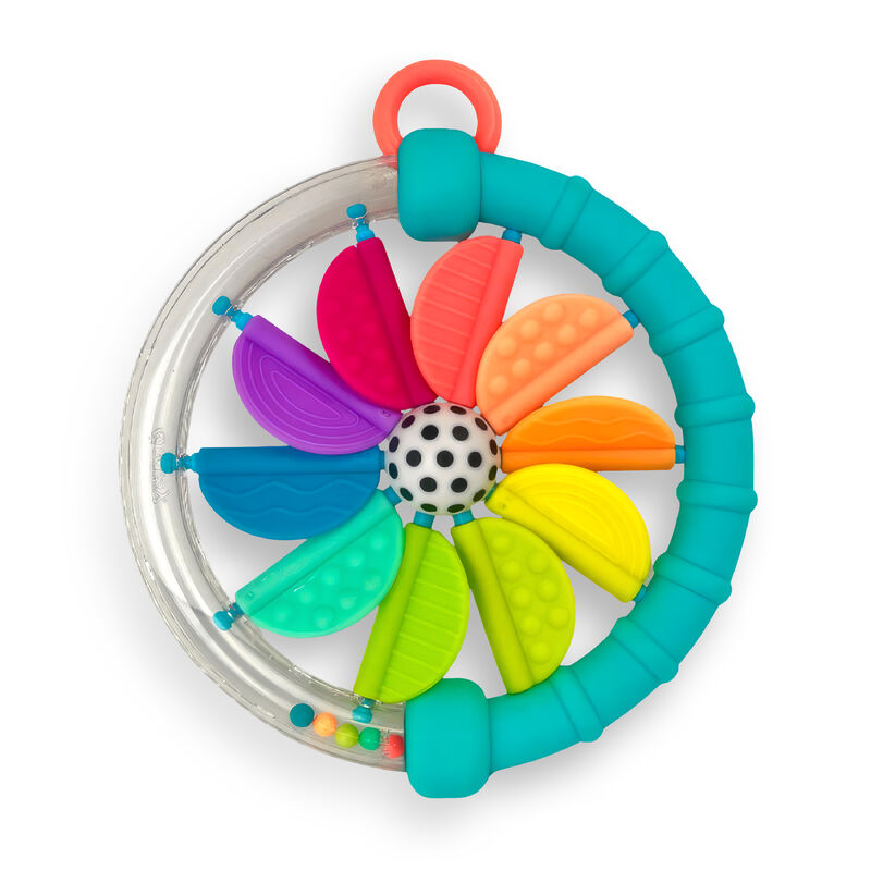 Cascading Colours Ring Rattle - Sassy Baby