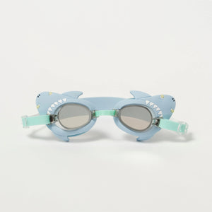 Mini Swim Goggles - Salty the Shark Aqua - Sunnylife
