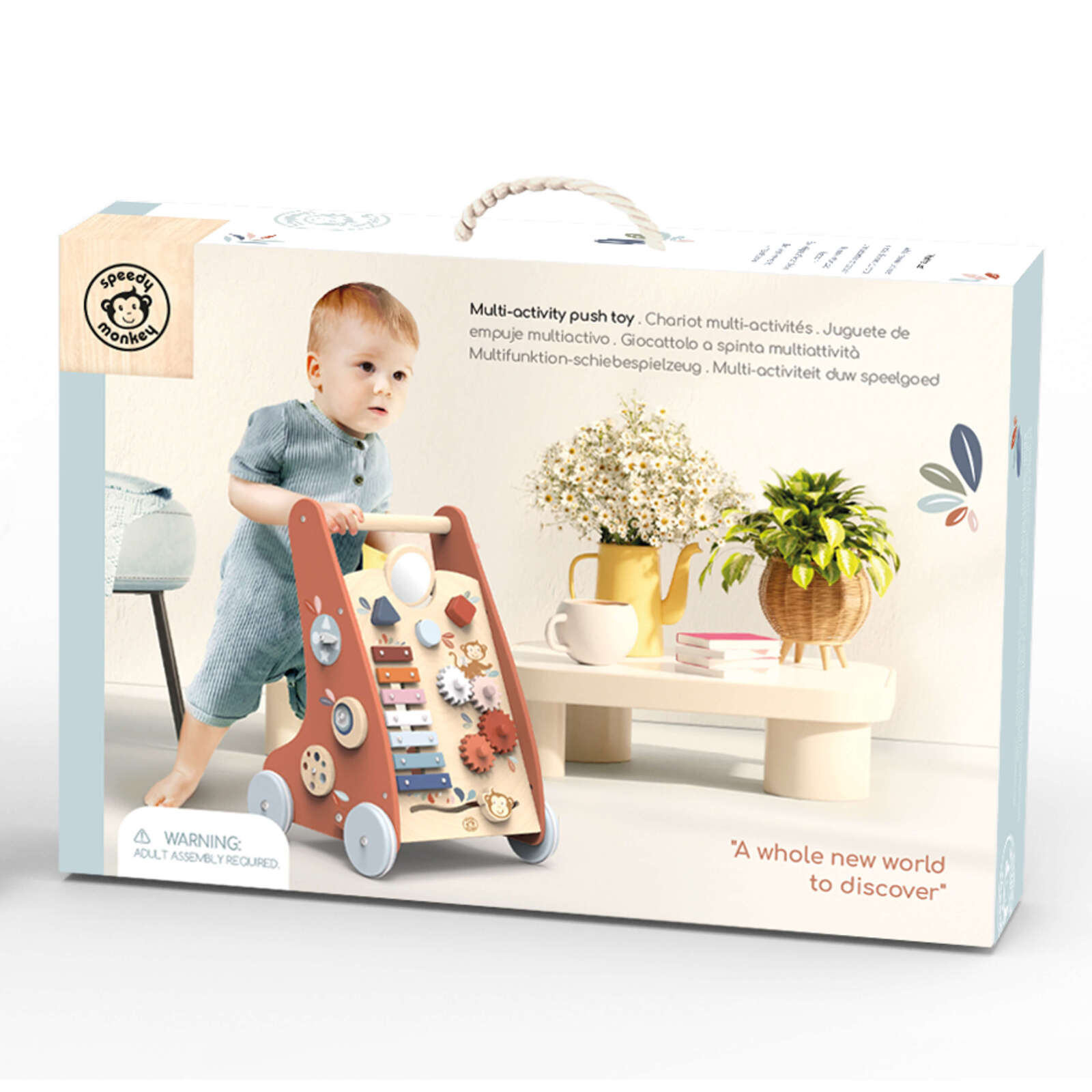 Multi Activity Push Toy - Activity Walker - Speedy Monkey