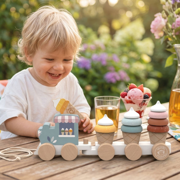 Ice Cream Stacking Train - Speedy Monkey