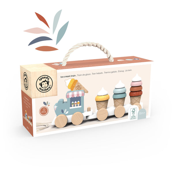 Ice Cream Stacking Train - Speedy Monkey