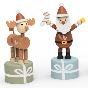 Christmas Pushing Puppet - Speedy Monkey