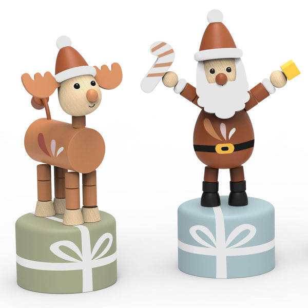 Christmas Pushing Puppet - Speedy Monkey