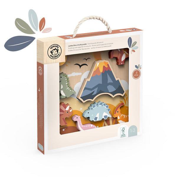 Dinosaur Chunky Puzzle - Speedy Monkey