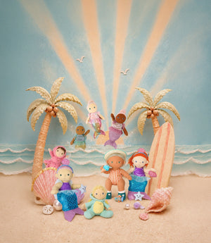 Boardwalk Beach Set - Seashell Shores Outfit Set - Dinkum Dolls