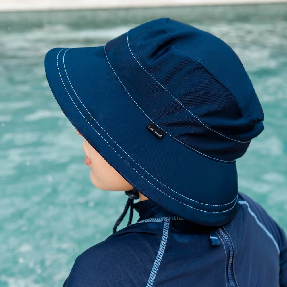 Kids Classic Swim Bucket Beach Hat - Marine- Bedhead