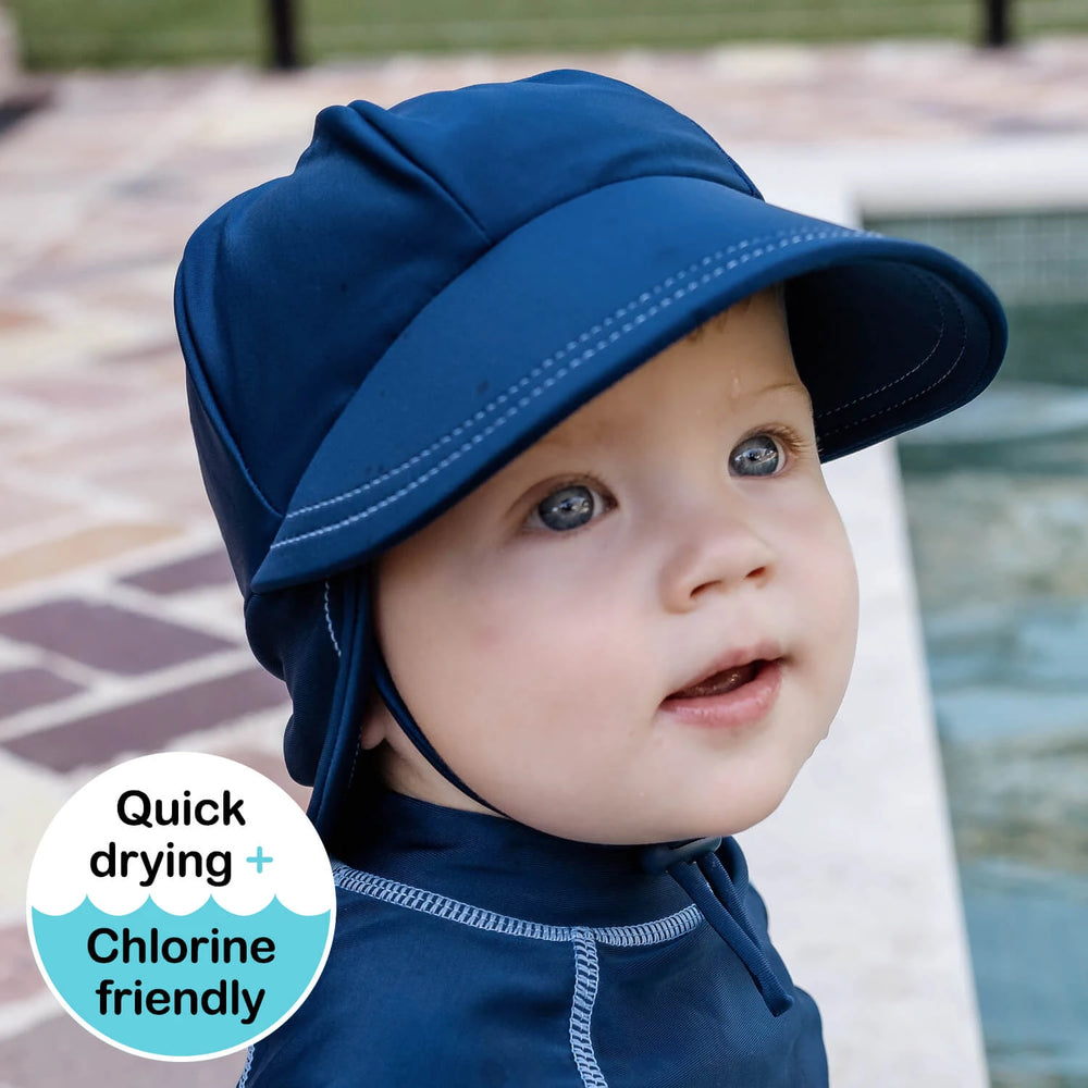 Kids Swim Legionnaire Hat - Marine - Bedhead